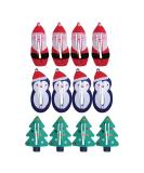Frcolor 12-Piece Christmas Hair Clips | No-Slip Metal Snap Clips for Baby & Toddler Girls - Snowman & Santa Designs - Buy Online on GoSupps.com