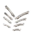 Craftdady 100pcs French Hair Clips - Iron DIY Accessories 4 Sizes (30/39/78mm) - Platinum Finish - Buy Online on GoSupps.com