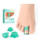 Welnove Toe Separators 6 Pack Toe Spacers for Bunions Toe Spacer for Overlapping Toe Bunion Protector Bunion Corrector Suitable for Men Women Child 3 Different Size Green - Buy Online on GoSupps.com