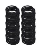 Frcolor 50 Pack Elastic Hair Ties - No Metal Damage Ponytail Holders (Black) | Best No Snag Hair Accessories for Women - Buy Online on GoSupps.com