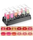 12Pcs Capsule Pills Lipstick Set for Women - Matte, Metallic & Magic Lipsticks with Long-Lasting & Waterproof Formulas - Buy Online on GoSupps.com
