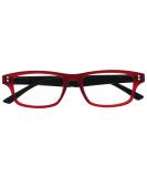 UV Reader Rubberized Glasses for Myopia - Red & Black -2.00 Diopters | International Shipping - Buy Online on GoSupps.com