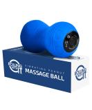 Professional Vibrating Peanut Massage Ball for Deep Tissue Trigger Point Therapy - Cordless Handheld Massager with 4 Intensity Levels - Dual Lacrosse Ball Vibration for Myofascial Release (Blue) - Buy Online on GoSupps.com