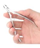 Bezox nail skin pliers with ultra-small 4 mm claw-professional nail shaving cutter with high-tight stainless steel mirror polishing process-the most popular nail skin remover tool of the manicure polished silver - Buy Online on GoSupps.com