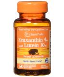 Zeaxanthin 4mg with Lutein 10mg Supports Healthy Eyes and Vision 60 ct by Puritans Pride - Buy Online on GoSupps.com