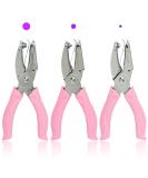 CheeMuii 3 Pieces Metal Handheld Paper Punch Single-Hole Tag Punch Set with Plastic Handle for Circle Holes for DIY Craft Tag Silver - Buy Online on GoSupps.com
