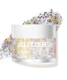 Langmanni Holographic Body Glitter Gel & Eyeshadow - Color-Changing Gold Starlight for Face Hair Lips | 1.35 OZ - International Shipping - Buy Online on GoSupps.com