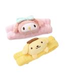 Kawaii Soft Plush Headband for Women - Face Washing, Spa, Makeup - Pink and Yellow - Buy Online on GoSupps.com