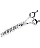 Shop Purple Dragon Effy Dog Scissors - 7 Right-Handed 40 Teeth Japanese 440C Stainless Steel for Groomers & Beginners - Buy Online on GoSupps.com