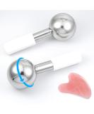 Buy Running Man Ice Globes - 360 Rotating Unbreakable Stainless Steel Cryo Sticks for Puffy Eyes Dark Circles & Anti-Aging Gua Sha Facial Massage Tools - International Shipping Available - Buy Online on GoSupps.com