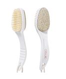 Buy 2 in 1 Foot Pumice Stone Brush - Exfoliator & Scrubber for Dead Skin & Callus Remover | International Shipping Available - Buy Online on GoSupps.com