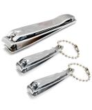 Luxxii Nail Clippers Set (3 Pack) with Nail File - Sturdy Toenail & Fingernail Clippers Gift Set for Men and Women - Buy Online on GoSupps.com