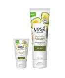 Yes To Avocado Hydrating Daily Cream Cleanser Bundle - Fragrance Free Vegan Face Wash with Hyaluronic Acid & Glycerin 4 Fl Oz + 1 Fl Oz Travel Size Natural & Cruelty Free - Buy Online on GoSupps.com