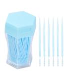 Tibapla 200 Double-Sided Plastic Toothpicks - Wearable Interdental Brush for Effective Oral Care & Tooth Gap Cleaning (Light Blue) - Buy Online on GoSupps.com