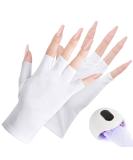 ACWOO UV Gloves for Gel Nails 1 Pair UV Protection Gloves for Manicures Anti UV Gloves for Nail Lamp Manicures Dryer Nail Skin Care Fingerless UV Protection Gloves Protect Hands from UV Harm 1 Pair White - Buy Online on GoSupps.com