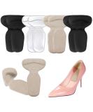 10 Pcs Heel Cushion Inserts & Grips for Women's High Heel Shoes - Blister Prevention & Foot Protection - Anti Slip Shoe Pads (Beige+Black+Transparent) - Buy Online on GoSupps.com
