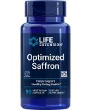 Life Extension Saffron Extract with Satiereal 88.25mg - 90 Veg Caps - 90 Count - Buy Online on GoSupps.com