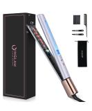 IG INGLAM Titanium Flat Iron Hair Straightener | 1 Inch Curling Iron | Infrared Negative Ionic | Adjustable Temp 250 F-450 F | Dual Voltage 110-240V | Perfect Gift in Light Purple - Buy Online on GoSupps.com