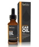Organic Ear Oil for Infections - Natural Eardrops with Mullein, Garlic & Calendula | Made in USA - Effective for Swimmer's Ear, Wax Removal | Safe for Kids, Adults, Babies & Dogs - Buy Online on GoSupps.com