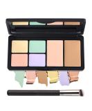 6 Colors Correcting Concealer Palette  Makeup Cream Contour Palette with Brush  Contouring Foundation Highlighting Concealer Palette for Conceals Dark Circles  Redness  Acne  Blemish - Buy Online on GoSupps.com
