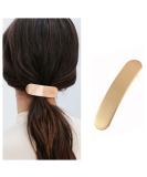 Iaceble French Metal Bar Hairclip - Minimalist Gold Geometry Hair Barrette for Women and Girls - Buy Online on GoSupps.com