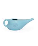 Ceramic Neti Pot with Mandala Design - Silver Nasal Rinse Jug for Sinus Relief - Buy Online on GoSupps.com