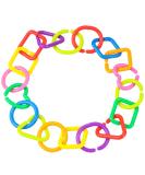 Aokwawaliy 35 Geometric Chain Buckle Sensory Rings for Babies & Toddlers - Natural Connection Toy for Baby Limbs & Playtime - Buy Online on GoSupps.com