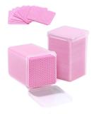 TEOYALL Lint Free Nail Wipes - 400 PCS Non-Woven Fabric Cleaning Pads for Lash Extensions & Nail Salons - Pink Nail Supplies - Buy Online on GoSupps.com
