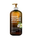 MAJESTIC PURE Avocado Coconut Conditioner - Vitamin Enriched Gentle Hair Conditioner Formula Nourishes Dry & Damaged Hair - for Daily Use  Sulfate Free  for All Hair Types  Men & Women - 16 fl. oz. - Buy Online on GoSupps.com