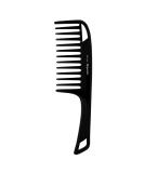 Black Argan Oil Infused Wide Tooth Hair Comb for Thick & Curly Hair - Detangler with Comfortable Handgrip Handle by Majestik - Buy Online on GoSupps.com
