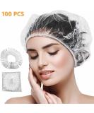100 Pcs Disposable Clear Plastic Shower Caps - Waterproof Spa, Hotel, Salon, and Travel Hair Protection - Buy Online on GoSupps.com