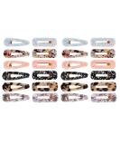 24 Pack Resin Hair Clips Set - Geometric Acrylic Alligator Barrettes for Women and Girls - Buy Online on GoSupps.com