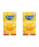 Tetley Zingy Lemon & Ginger Box of 20 Teabags (Pack of 2) - Buy Online on GoSupps.com