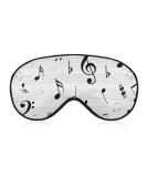 Sleep Mask with Music Notes - Light Blocking Eye Mask for Sleep | Adjustable Soft Eye Shade for Men & Women - Buy Online on GoSupps.com
