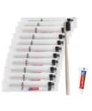 Tedule Disposable Toothbrushes with Toothpaste - 50 Pack Apricot Manual Toothbrushes for Hotels Family Homeless Nursing Homes - Convenient & Travel-Friendly - Buy Online on GoSupps.com