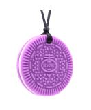 Sensory Chew Necklace for Kids & Adults with Autism, ADHD, SPD - Silicone Teething Necklace for Babies - Purple Chew Toy - Buy Online on GoSupps.com