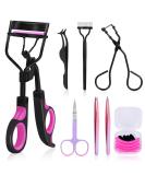 Moduskye 7-in-1 Eyelash Curler Set with 4 Replacement Pads - Long-Lasting Natural Lashes - Buy Online on GoSupps.com