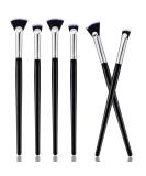 6 Pcs Fan Mascara Brush Set with Wooden Handle - Eyelash Makeup Tool for Women and Girls - Buy Online on GoSupps.com