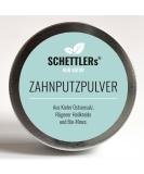 Schettler's toothbrush powder - only nature: with Kieler Ostseesalz R gener Healing Cross and Bio -Mint manufactured in Mecklenburg - 30G screw cap - Buy Online on GoSupps.com