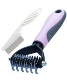 Buy Dog & Cat Double-Sided Fur Comb - Detangling & De-Matting Tool | Small Pink Stripper for Effective Animal Care - Buy Online on GoSupps.com