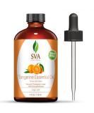 SVA Organics Tangerine Essential Oil 4 Oz- 100% Pure  Natural  Premium Therapeutic Grade  Undiluted- Perfect for Youthful Skin  Shiny Hair  Aromatherapy  Diffuser  Healthy Nails  Bath Products Citrus 4 Fl Oz (Pack of 1) - Buy Online on GoSupps.com