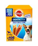 Pedigree DentaStix Daily Dental Chews Small Dog 5-10kg 105 Sticks - Buy Online on GoSupps.com