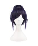 MapofBeauty 12/30cm Short Straight Women's Braid Wig - Stylish Blue/Black Red Hair for International Shipping - Buy Online on GoSupps.com