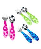 Munchkin Toddler Fork and Spoon Set - Assorted Colors, 1 Count - Buy Online on GoSupps.com