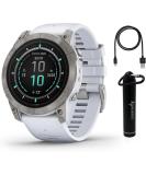 Wearable4U Garmin Epix Pro Gen 2 Sapphire Smart watch - 51 mm - Titanium & Whitestone And Wearable4U Gift Bundle - Buy Online on GoSupps.com