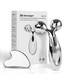 leiwo Stainless Steel Gua Sha and Face Roller Set, Gua Sha Facial Tool, Face Massager for Face Sculpting, Metal Gua Sha Face Roller Skin Care, Facial Massager for Women - Buy Online on GoSupps.com