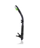 WACOOL Dry Top Snorkel with Comfortable Mouthpiece and One-Way Purge Valve - Ideal for Pool, Open Water, Scuba Diving, and Snorkeling - Black - Buy Online on GoSupps.com
