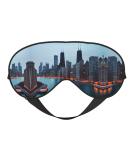 Chicago Print Unisex Eye Mask | Soft Light-Blocking Sleeping Mask for Comfort - Buy Online on GoSupps.com
