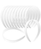 VOKOY 12 Pcs White Plastic Headbands  1 Wide No Teeth Plain Headbands DIY Hair Bands Headbands for Girls Women - Buy Online on GoSupps.com