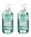 Garnier SkinActive Cleansing Gel with Aloe Extract | 200ml (Pack of 2) | Ideal for Normal & Combination Skin - International Shipping - Buy Online on GoSupps.com